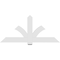 Ekena Millwork Redmond Architectural Grade PVC Gable Bracket, 72"W x 33"H x 2"D x 6"F, 11/12 Pitch GBP072X33X0206RED00 - alternate 5